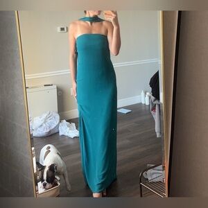 Elegant Teal Maxi Dress